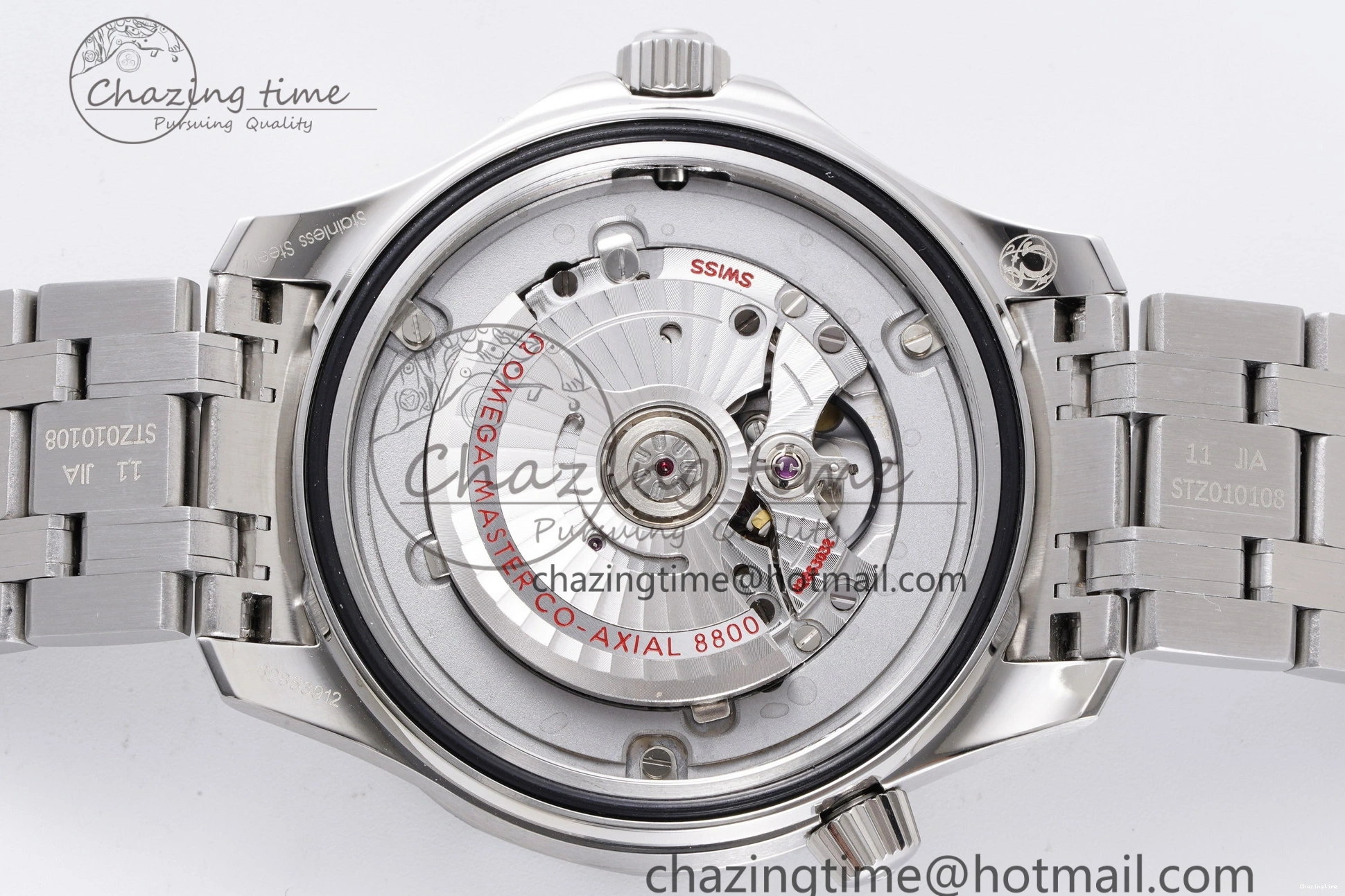 0310 Affordable Seamaster Diver 300M ZF 1:1 Best Edition Blue Ceramic Gray Dial on SS Bracelet A 7734